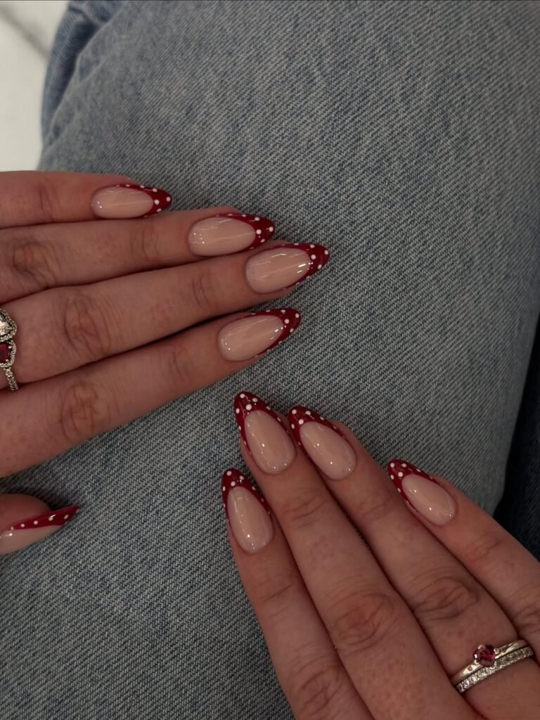 polka dot april nails