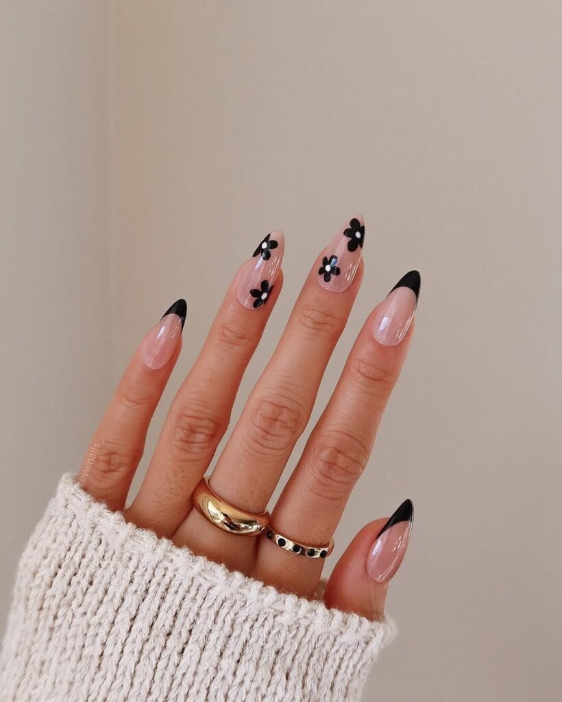 dark bloom nails