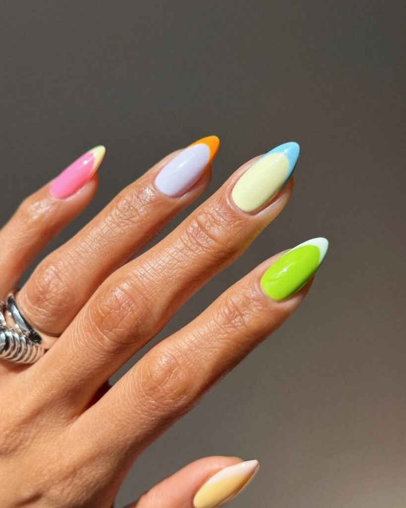 pastel color nails