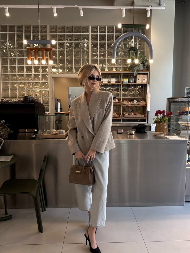 neutral spring outfit 